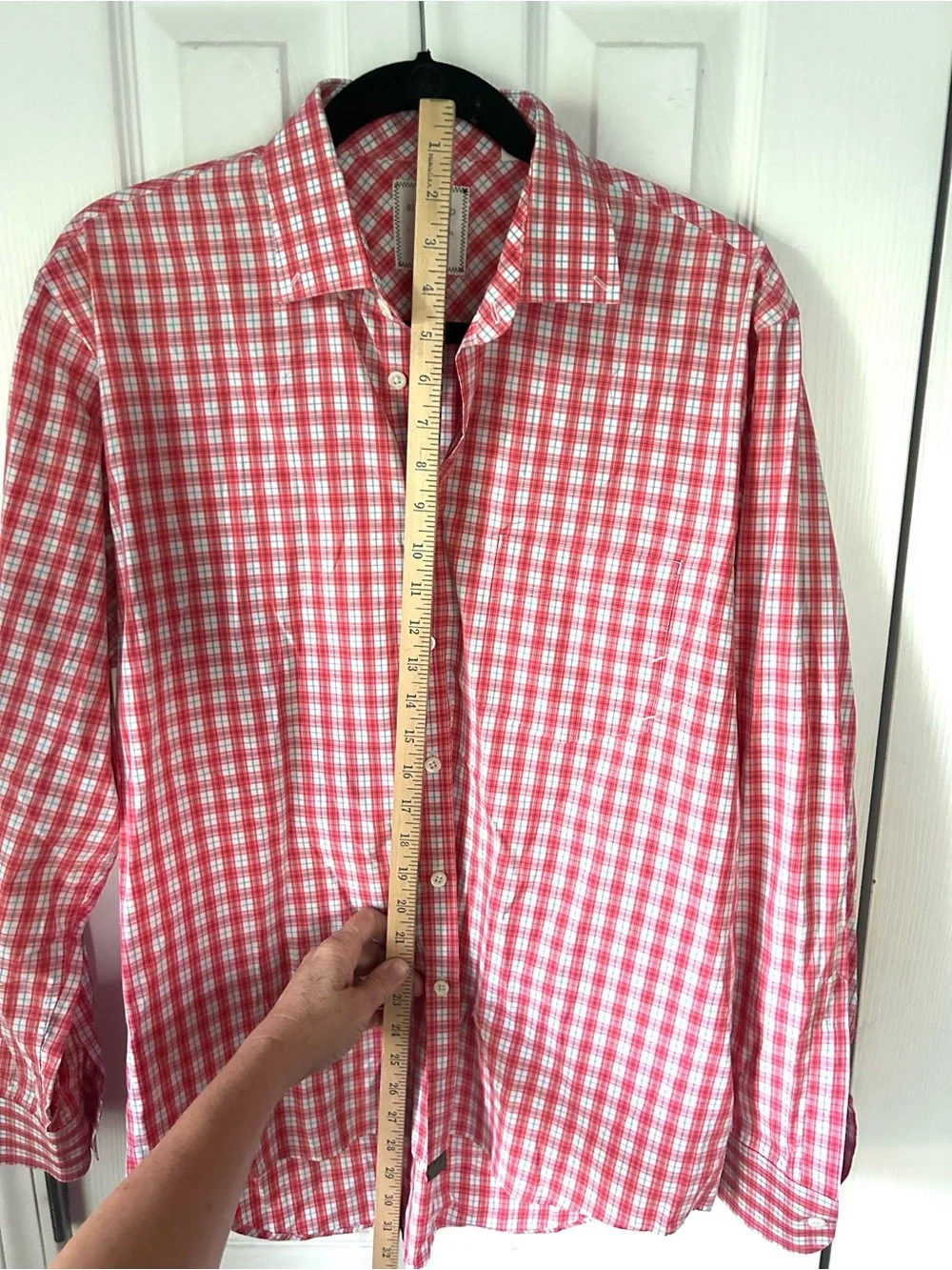 Billy Reid Men’s Plaid Button Down Shirt Size L Standard Cut